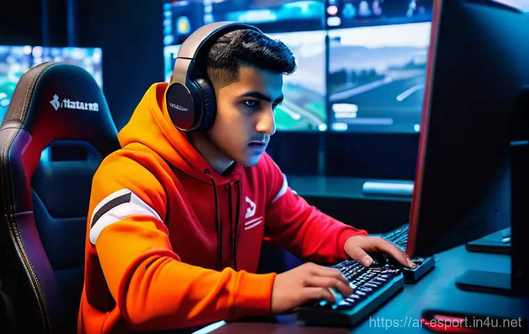 e스포츠의 글로벌 성장 - **Esports Tournament Grand Finale in the Middle East** A wide, dynamic shot of a futuristic espo...